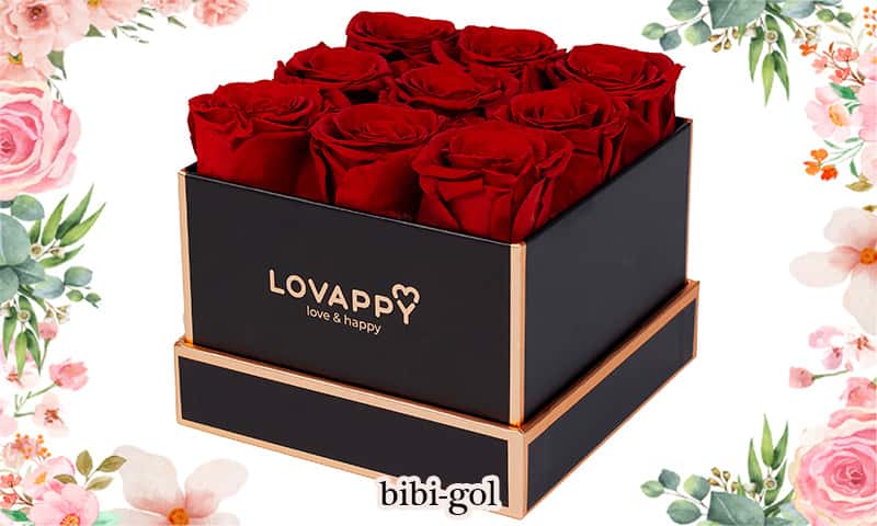 باکس گل رز قرمز