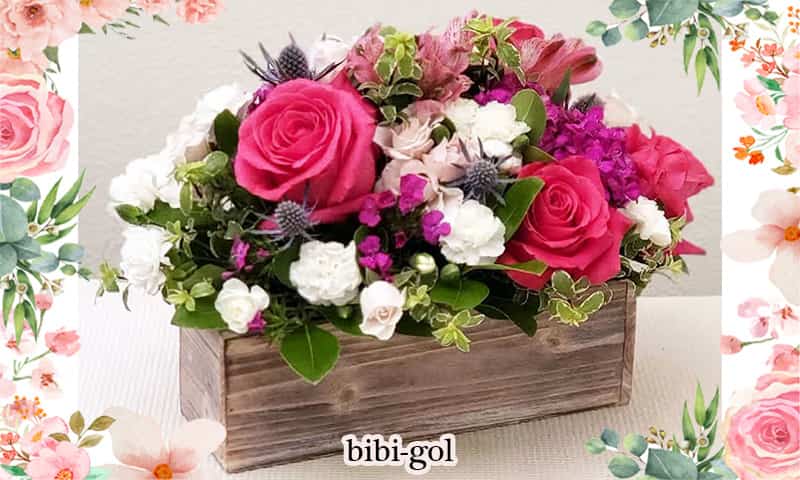 باکس گل هدیه تولد