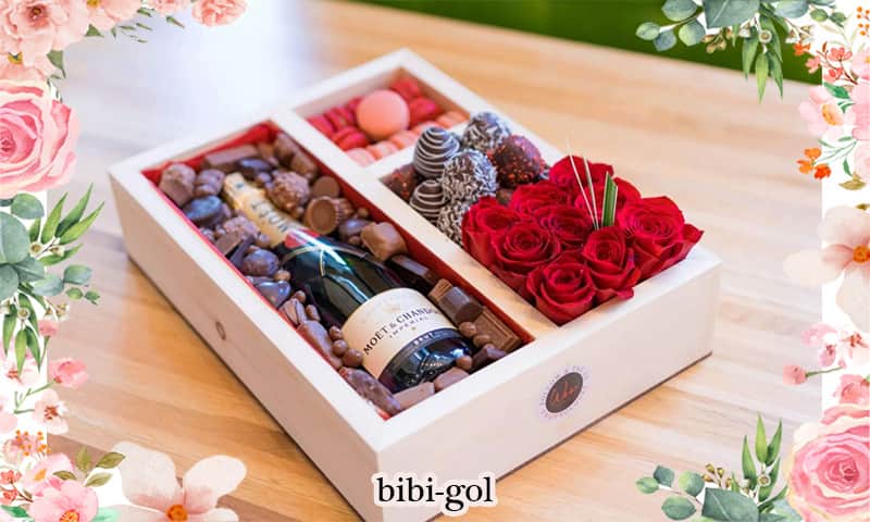 باکس گل هدیه کوچک