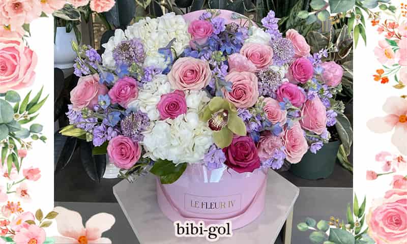 خرید باکس گل تولد