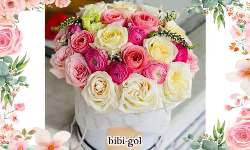 باکس گل هدیه تولد